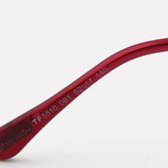 Tom Ford FT5510 081 Eyeglasses Transparent Violet/Gold 52mm Cat Eye Frame - Picture 6 of 12